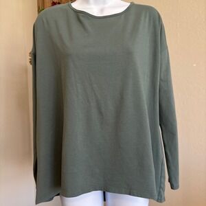 Lululemon Back Into It Long Sleeve Shirt Green JuniperWomen's Size 6 Workout Gym